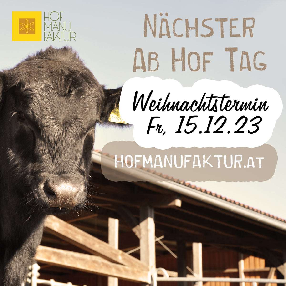 Ab Hof Verkaufstag - Freitag, 15.12.2023